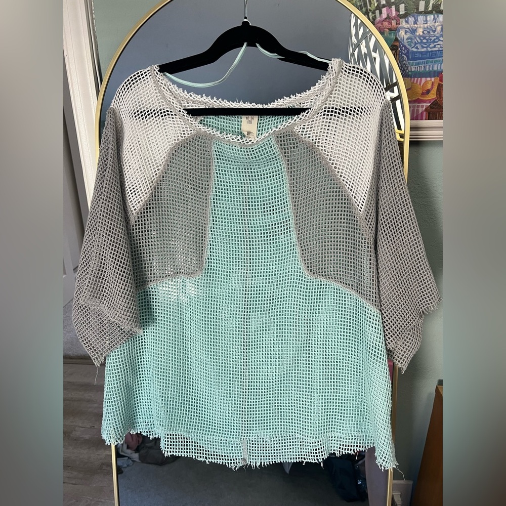 Free people mesh shirt